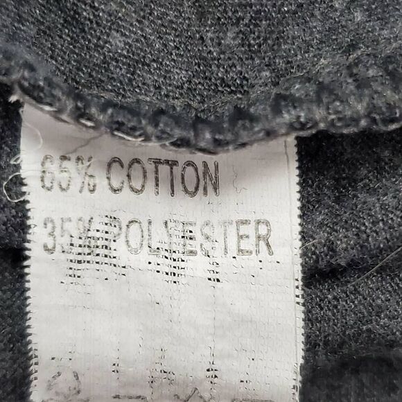 Mixed Media Tie Shirt Size Large Blouse - Picture 7 of 9